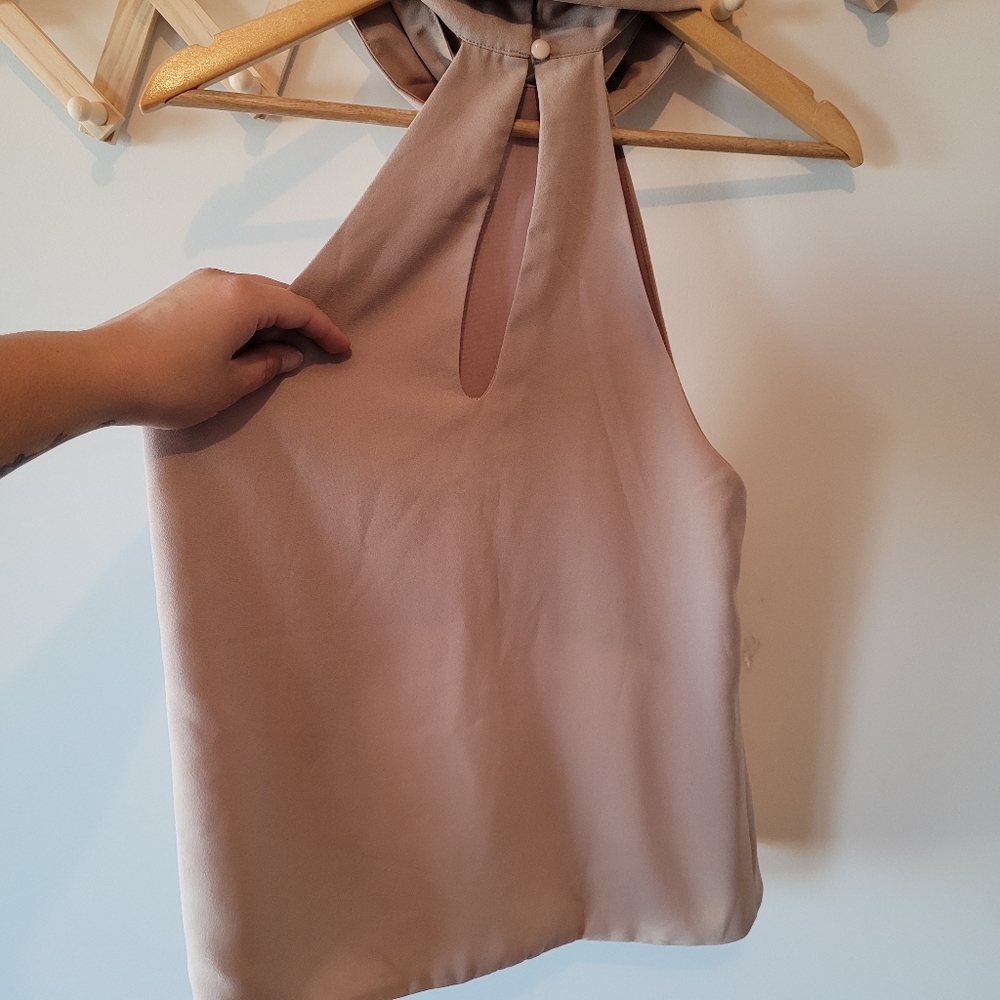 AVA & EVER (s10) Soft pink / Cream Crop Top - Picture 4 of 5